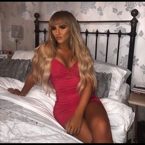 Red dress size 8 tag still on